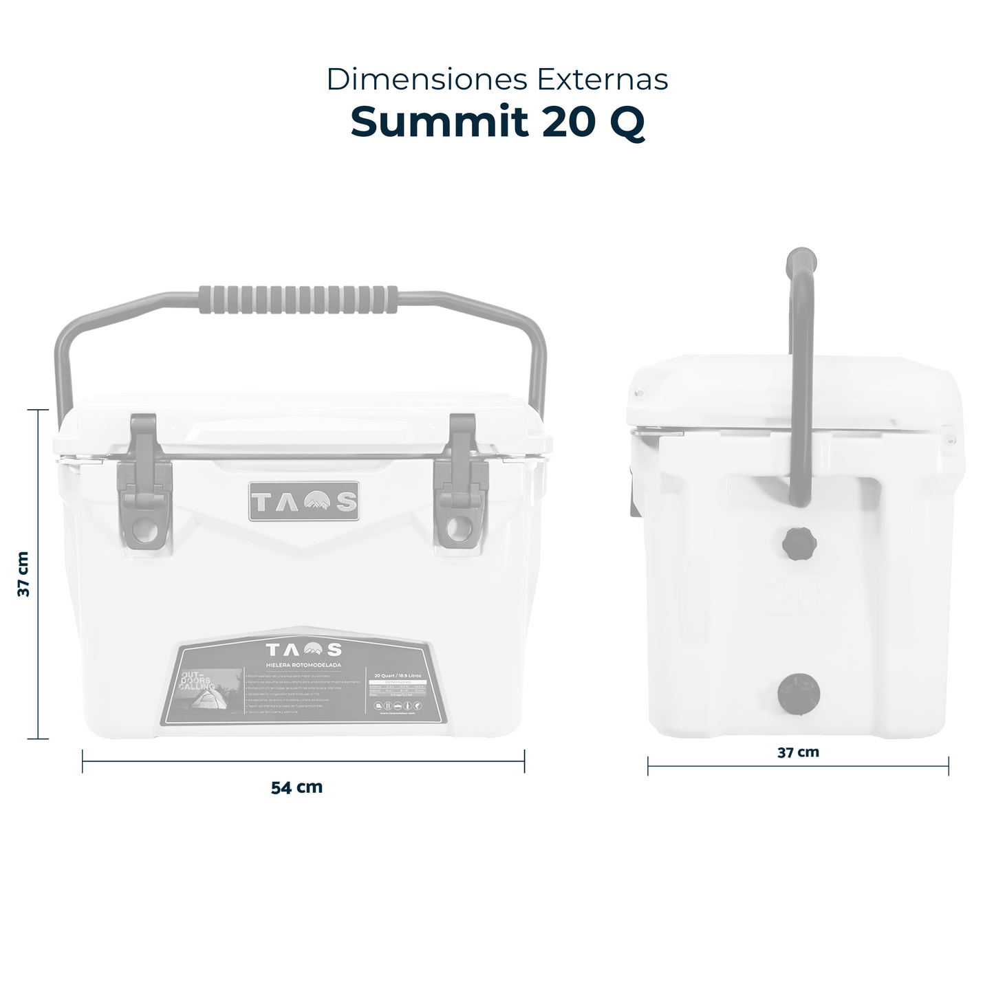 Taos Summit 20 quart white